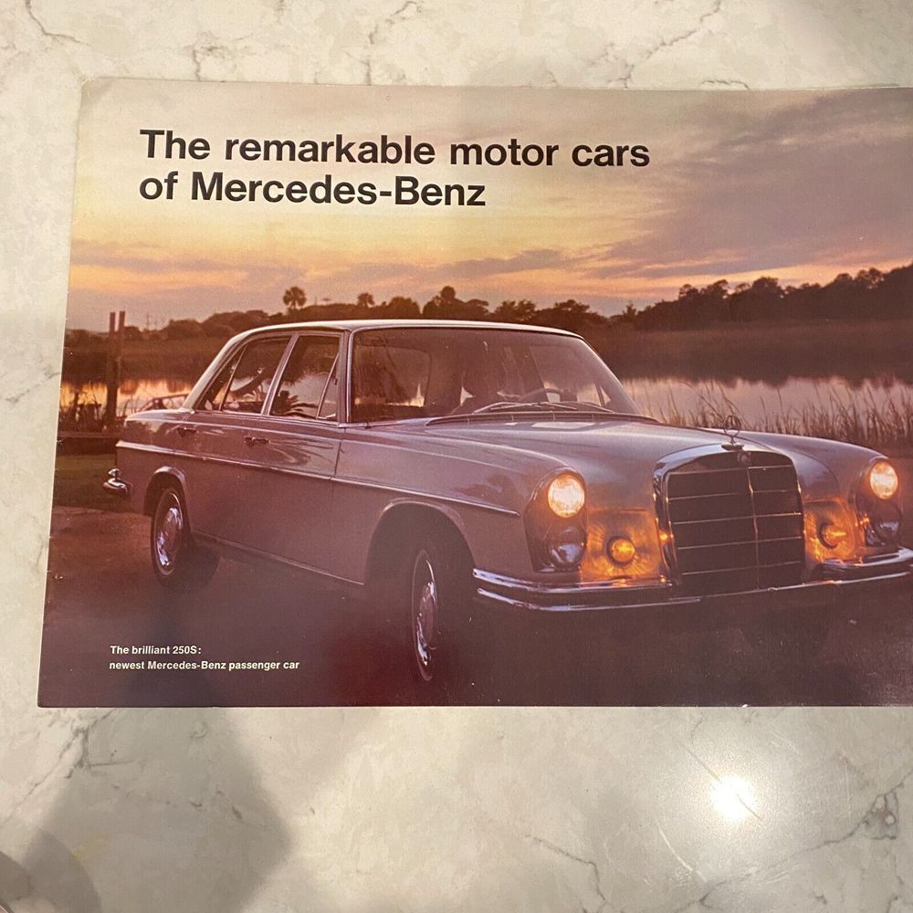 1966 Mercedes Benz Passenger Sedan, Convertible, Coupe, Roadster Sales Brochure
